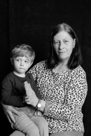 Grandmother and little grandson