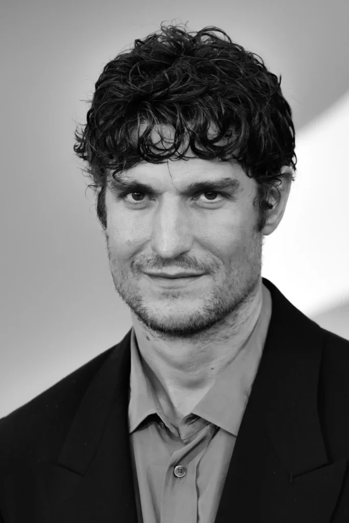 Louis Garrel portrait in black and white, Venice Film Festival 2026 – Ph. Barbara Pigazzi, Studio Animica