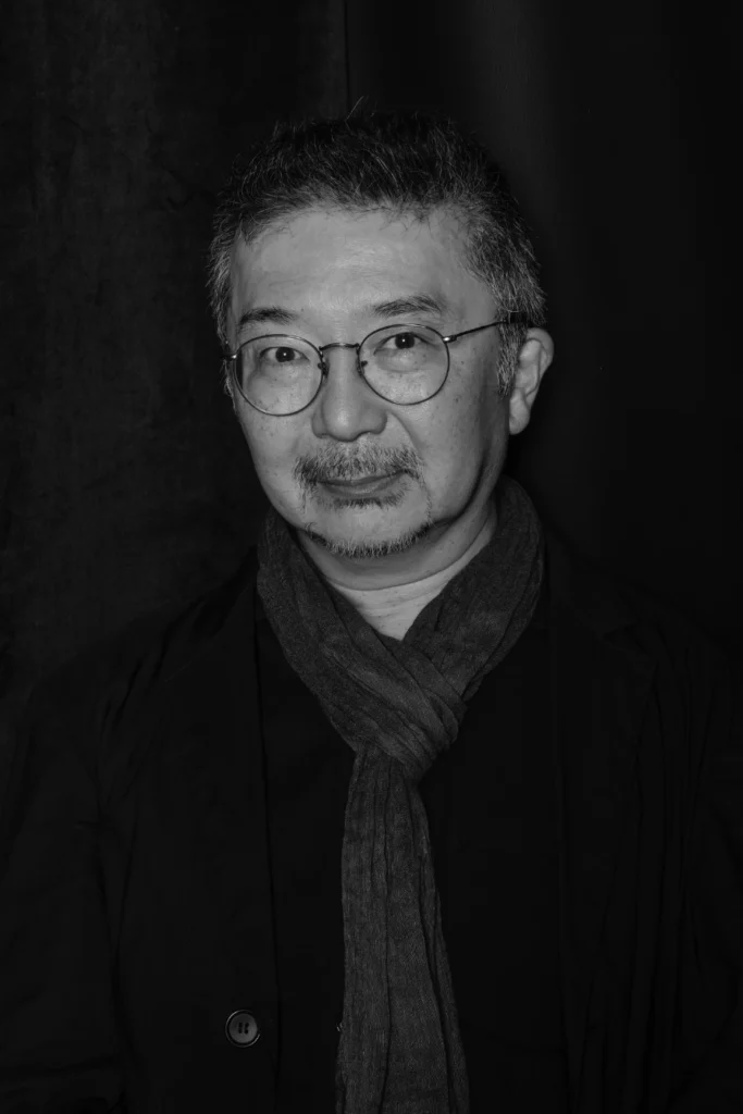 Black and white portrait of Professor Toshio Miyake, Ca' Foscari University Venice, signed fine art portrait by Barbara Pigazzi