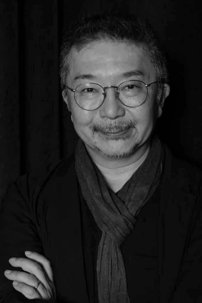 Black and white portrait of Professor Toshio Miyake, Ca' Foscari University Venice, signed fine art portrait by Barbara Pigazzi